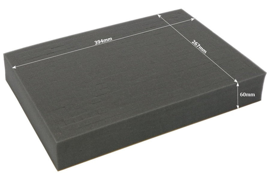 Full-size 60mm deep raster foam tray - Safe & Sound