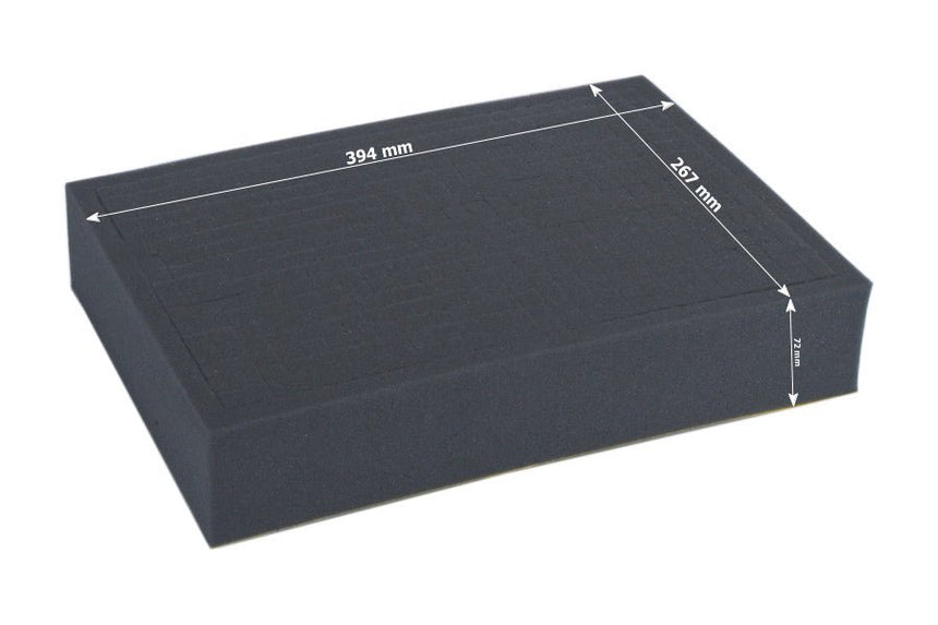 Full-size 72mm deep raster foam tray - Safe & Sound