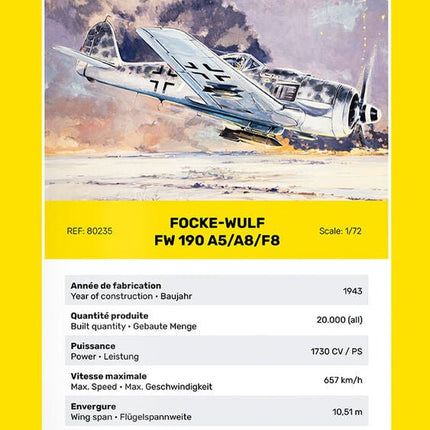 FW 190 A5/A8/F8 - Flugzeuge - Heller - 80235