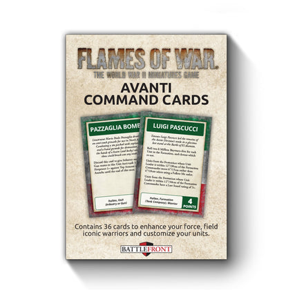 Avanti Command Cards