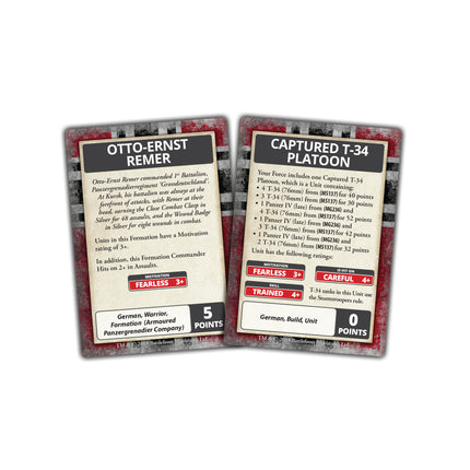 Ghost Panzer Command Cards