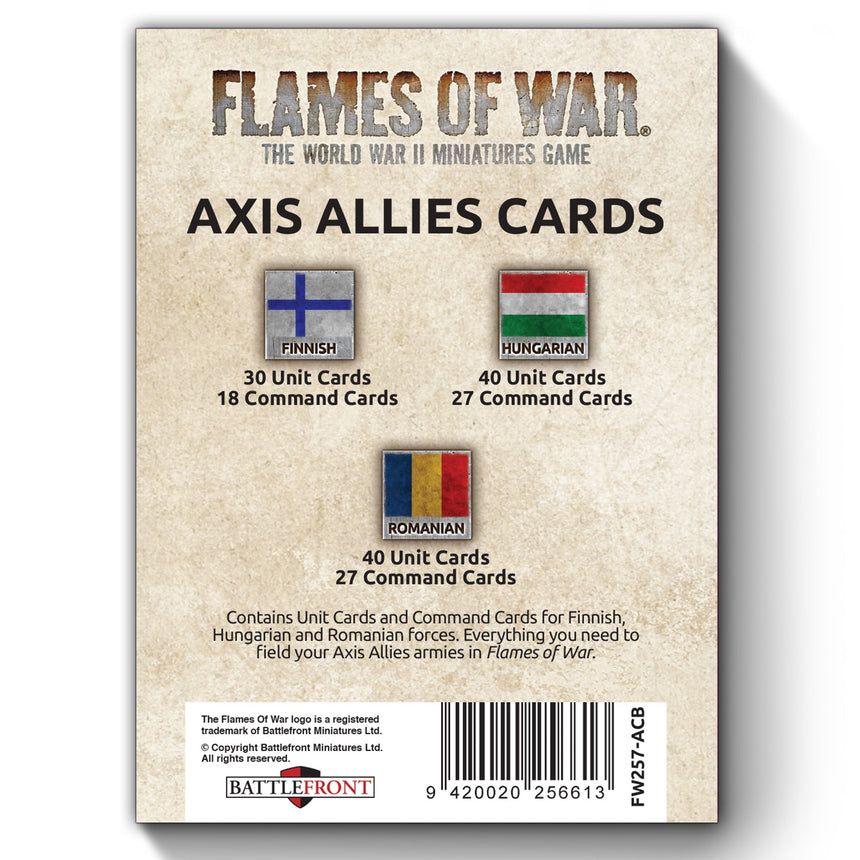 Axis Allies Unit & Command Cards