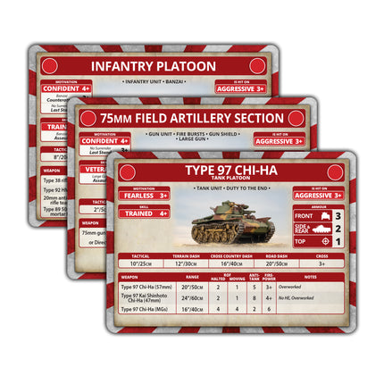 Pacific: Japanese Unit Cards
