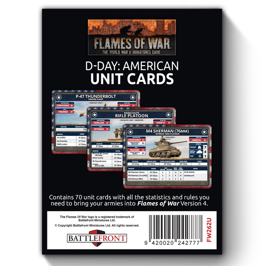 D-Day: American Unit Cards