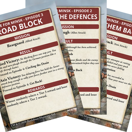 Race for Minsk Ace Campaign Card Pack