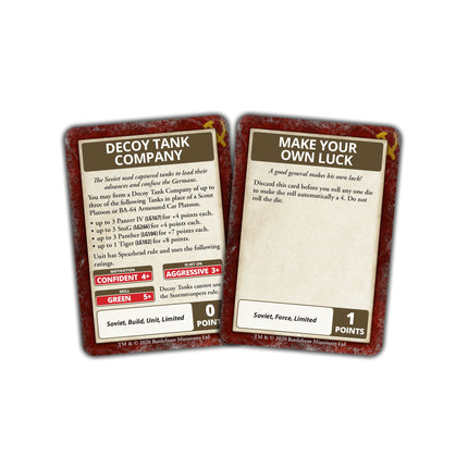 Bagration: Soviet Command Cards