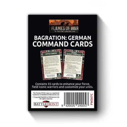 Bagration: German Command Cards