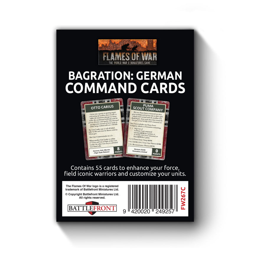 Bagration: German Command Cards