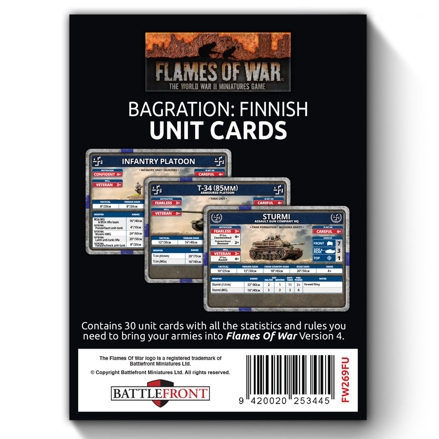 Bagration: Finnish Unit Cards