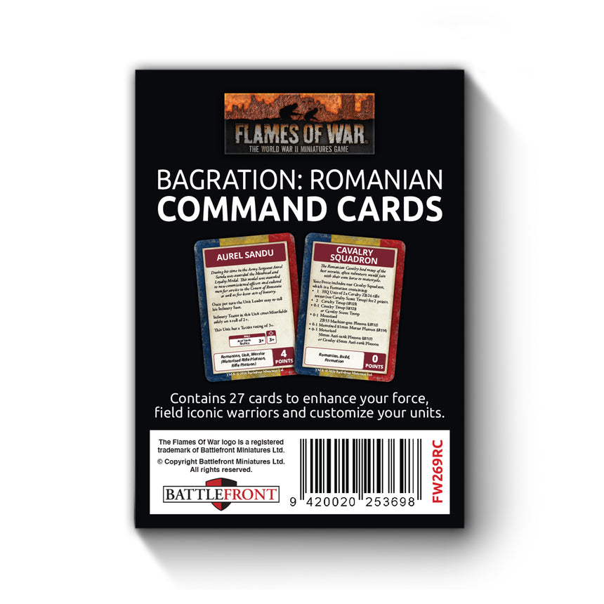 Bagration: Romanian Command Cards