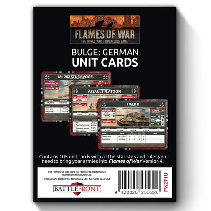 Bulge: German Unit Cards