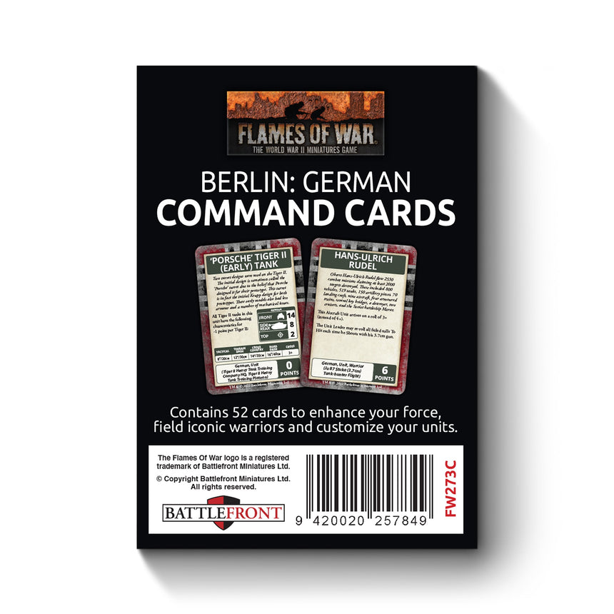 Berlin: German Command Cards