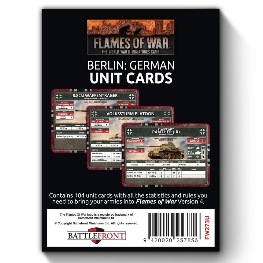 Berlin: German Unit Cards