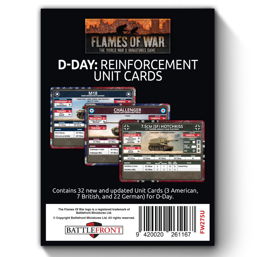 D-Day: Reinforcement Unit Cards