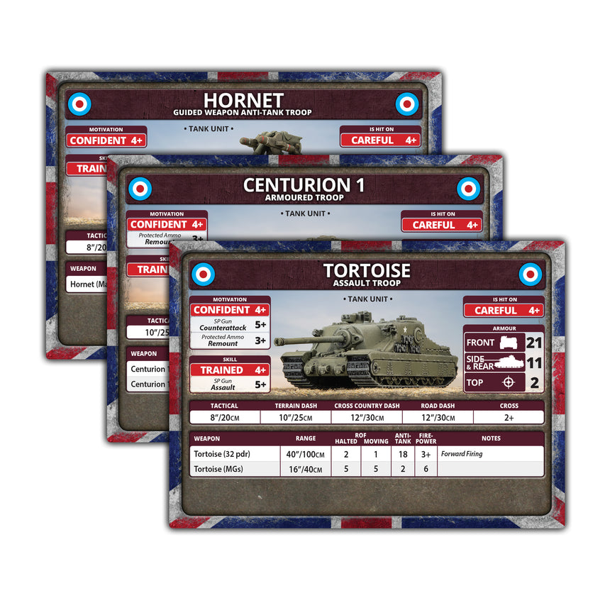 Late War Leviathans: British Unit Cards