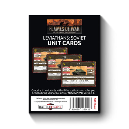 Late War Leviathans: Soviet Unit Cards