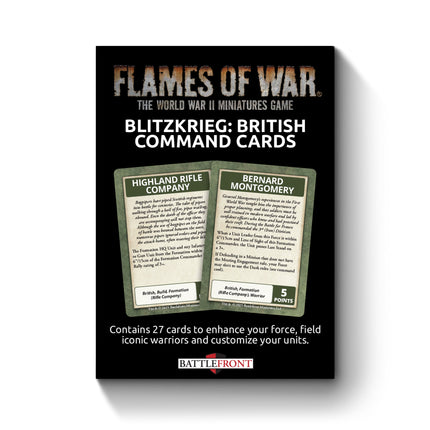 Blitzkrieg: British Command Cards