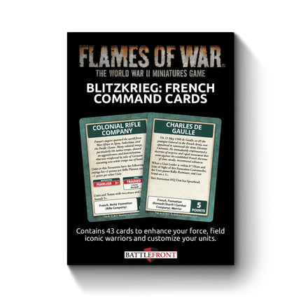 Blitzkrieg: French Command Cards