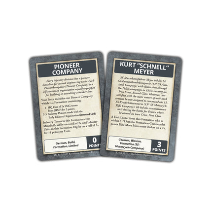 Blitzkrieg: German Command Cards
