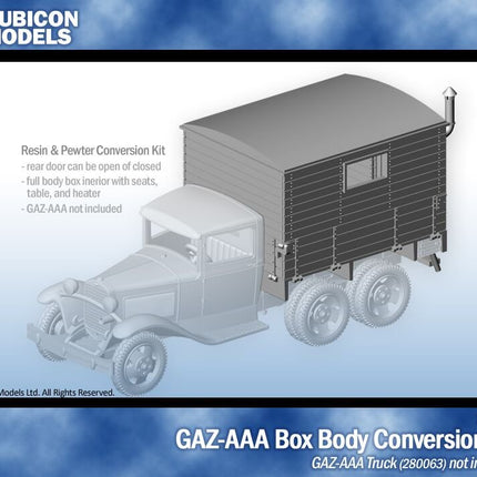 GAZ-AAA Box Body Upgrade Kit - Resin