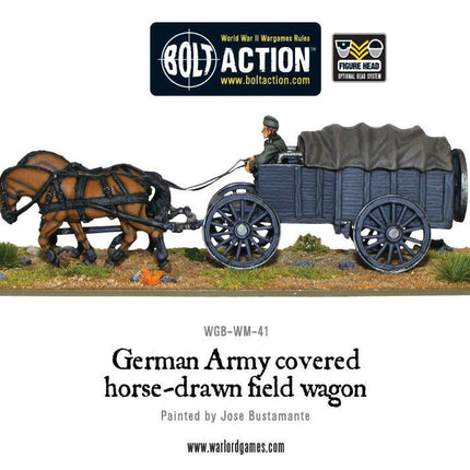 German Army Hf2 horsedrawn covered field wagon