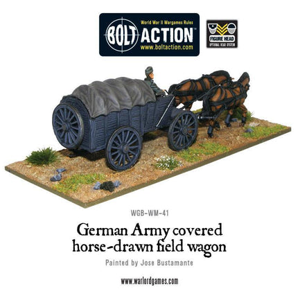 German Army Hf2 horsedrawn covered field wagon