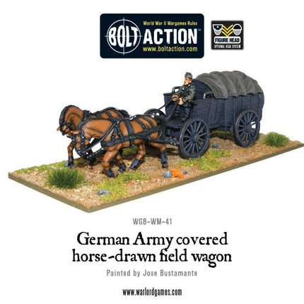 German Army Hf2 horsedrawn covered field wagon