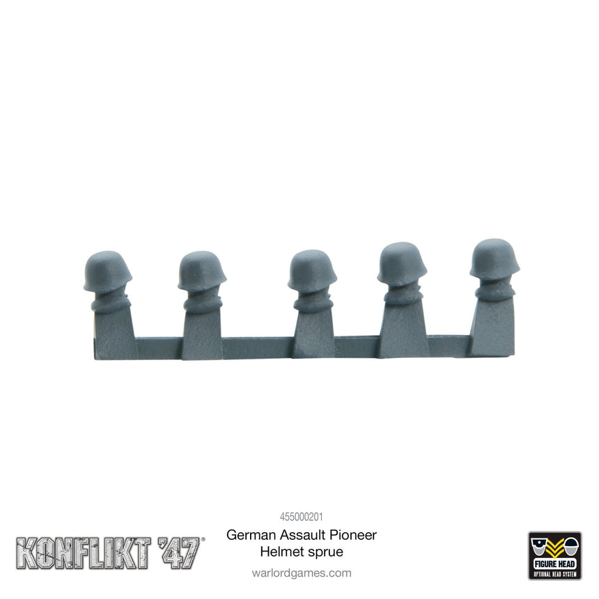 German Assault Pioneer Helmet sprue - Warlord Games - 455000201a (2)
