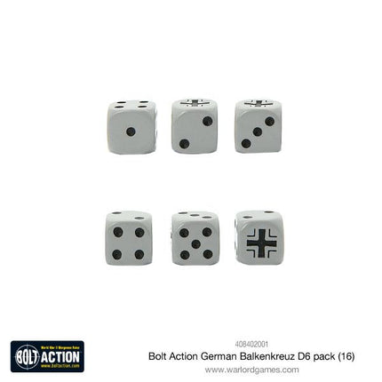 German Balkenkreuz D6 Pack (16 Stk) - Zubehör - Warlord Games - 408402001