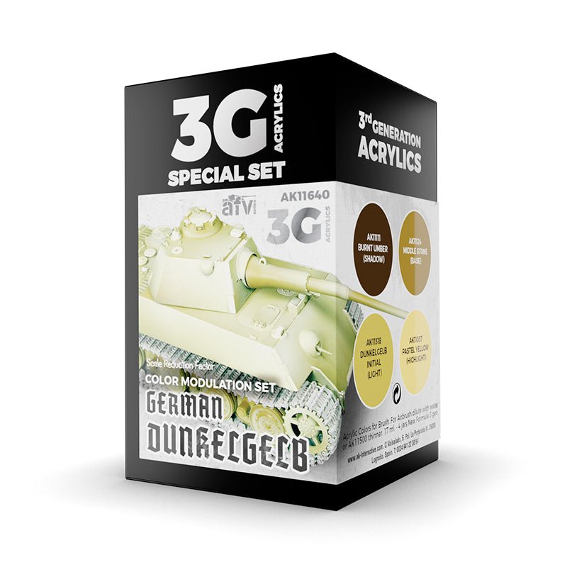 AK Interactive 3rd Gen - Modulation German Dunkelgelb 3G