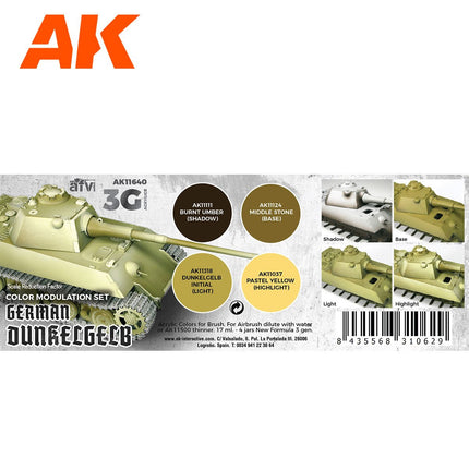 AK Interactive 3rd Gen - Modulation German Dunkelgelb 3G