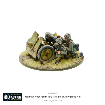 German Heer 75mm leIG 18 Light Artillery (1943 - 45) - Artillerie - Warlord Games - WGB-LHR-07