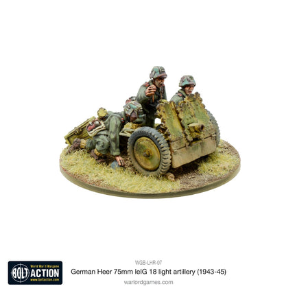 German Heer 75mm leIG 18 Light Artillery (1943 - 45) - Artillerie - Warlord Games - WGB-LHR-07