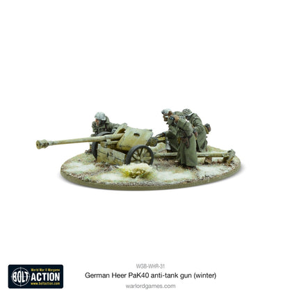 German Heer 75mm Pak 40 Anti - Tank Gun (Winter) - Artillerie - Warlord Games - WGB-WHR-31