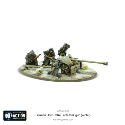 German Heer 75mm Pak 40 Anti - Tank Gun (Winter) - Artillerie - Warlord Games - WGB-WHR-31