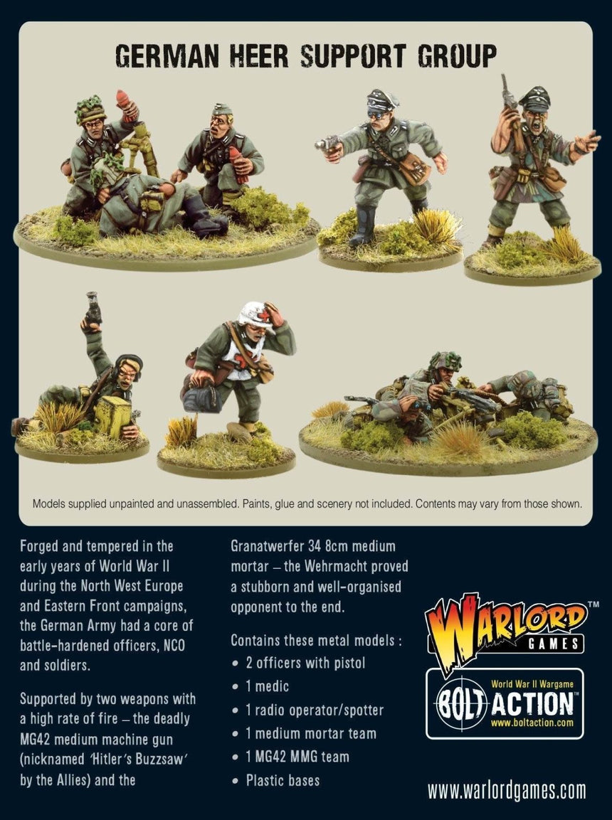 German Heer Support Group - Infanterie - Warlord Games - 402212006