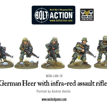 German Heer with infra-red assault rifles