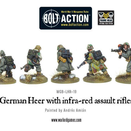 German Heer with infra-red assault rifles