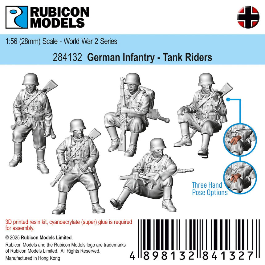 German Infantry Tank Riders - Sonder - /Einzelmodelle - Rubicon Models UK Ltd - 284132