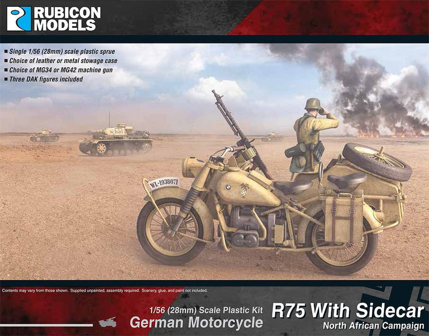 German Motorcycle R75 With Sidecar (DAK) - Fahrzeuge - Rubicon Models UK Ltd - 280052
