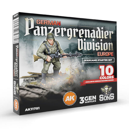 German Panzergrenadier Division Europe - Wargame Farbset