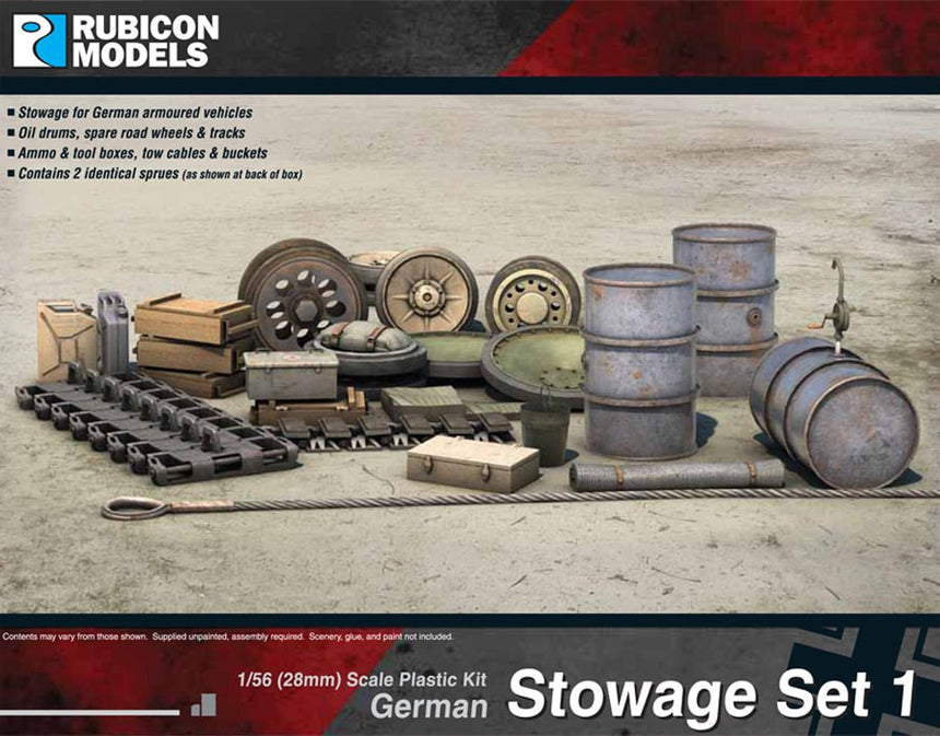 German Stowage Set 1 - Zubehör - Rubicon Models UK Ltd - 280022