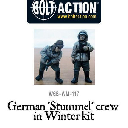 German 'Stummel' crew in Winter kit