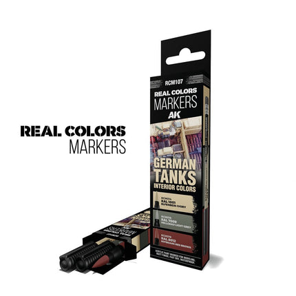German Tanks Interior Colors - RC Markers Set - Zubehör - AK Interactive - RCM107