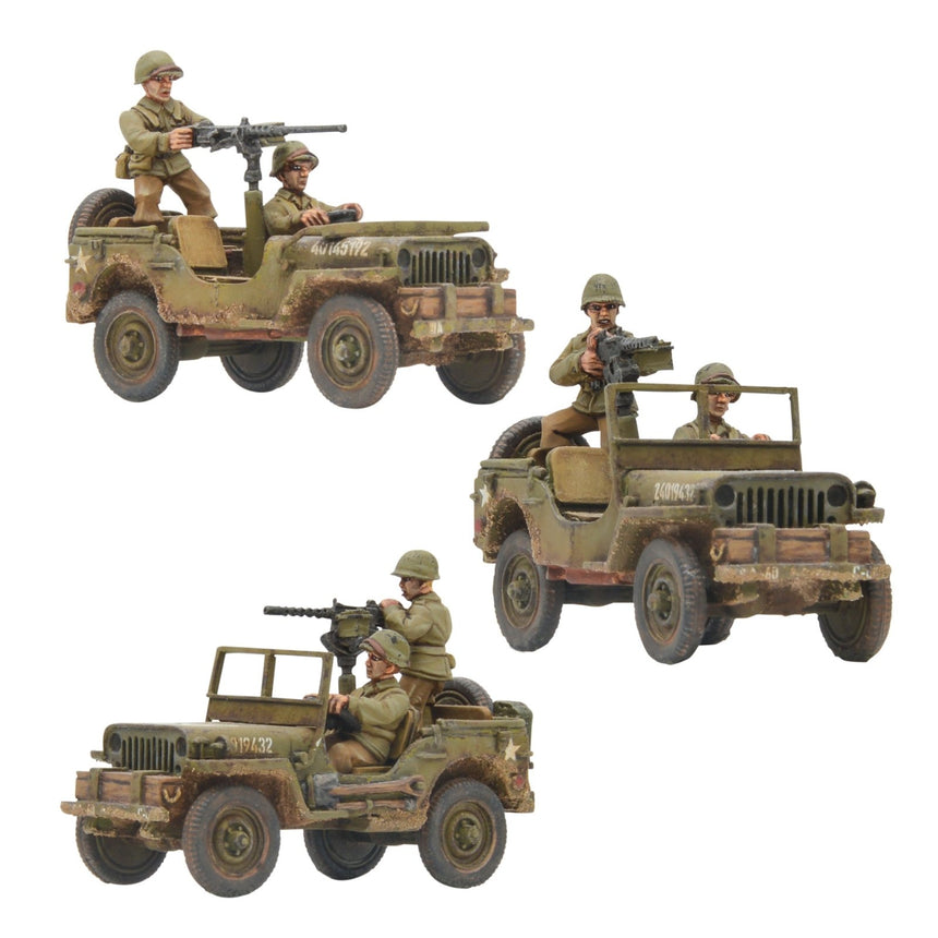 Go Everywhere! US Jeep Armoured Platoon - Fahrzeuge - Warlord Games - 402213006