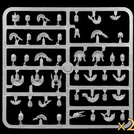 Greek Hoplite Heads x 56 - Zubehör - Victrix - VXE001