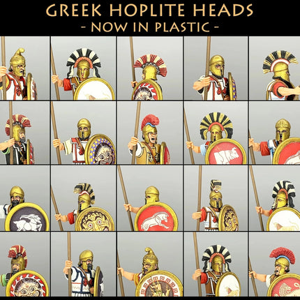 Greek Hoplite Heads x 56 - Zubehör - Victrix - VXE001