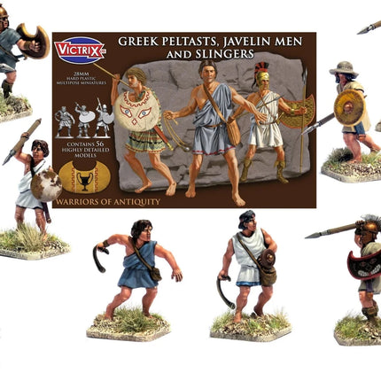 Greek Peltasts, Javelin Men and Slingers - Infanterie - Victrix - VXA006