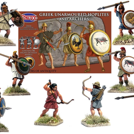 Greek Unarmoured Hoplites and Archers - Infanterie - Victrix - VXA005