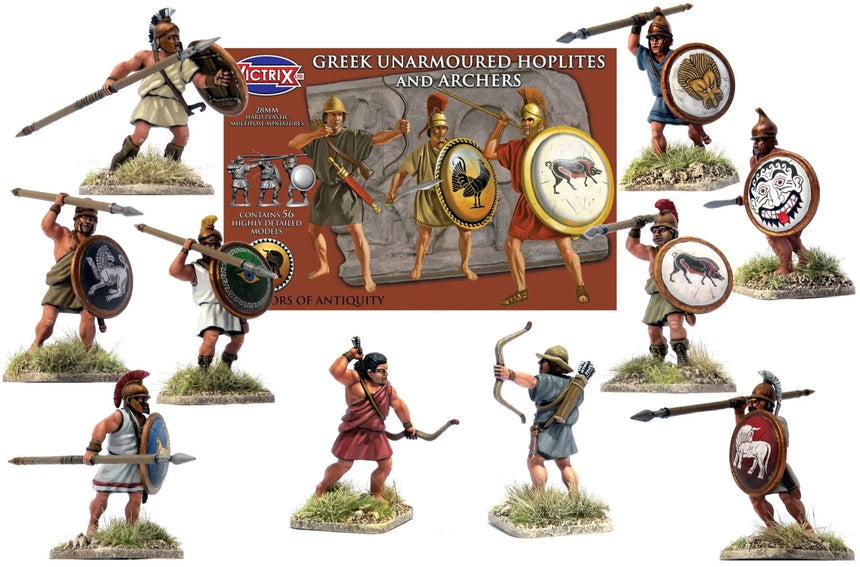 Greek Unarmoured Hoplites and Archers - Infanterie - Victrix - VXA005